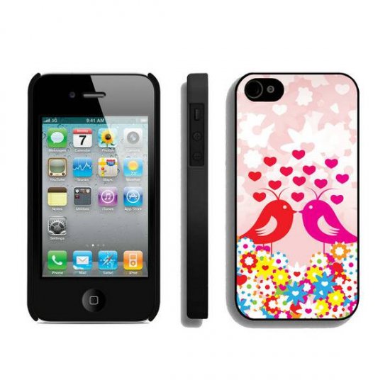 Valentine Birds iPhone 4 4S Cases BVW - Click Image to Close